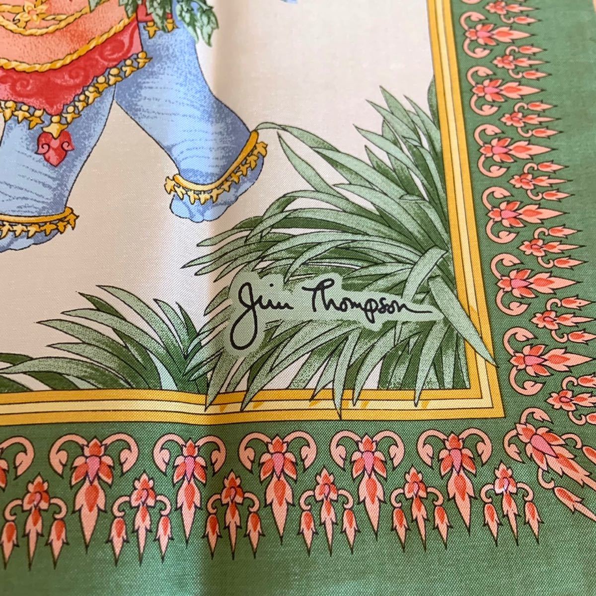 ジムトンプソンJIM TOMPSON タイシルク SILK NAPKIN 約41×41cm 象
