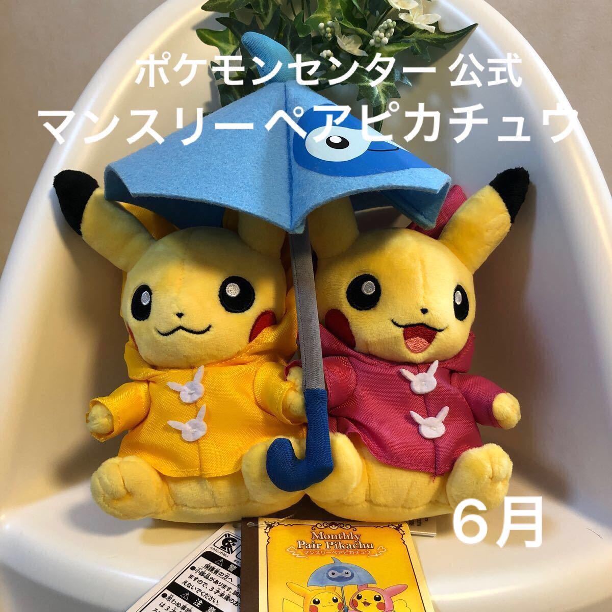 ポケモンセンター マンスリーピカチュウ ポケモン ぬいぐるみ 6月