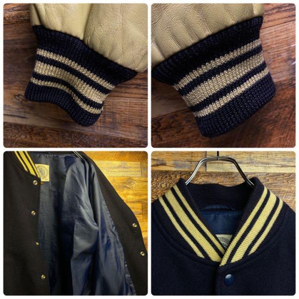 ジェイプレス J PRESS jpress スタジャン メンズ 古着 l 刺繍 ワッペン