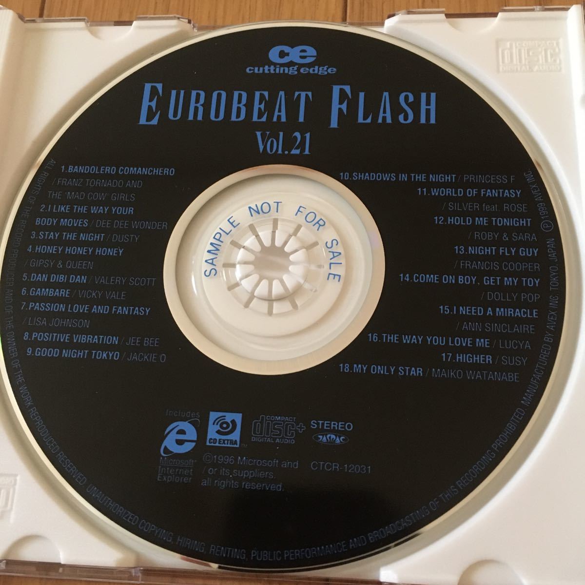 ネコポス送料無料 匿名発送 ユーロビート・フラッシュ vol 21 EUROBEAT