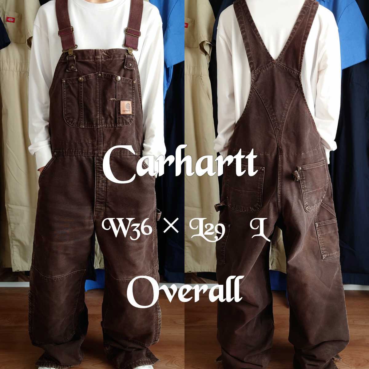 Carhartt カーハート ダック地 ダブルニーオーバーオール ダーク