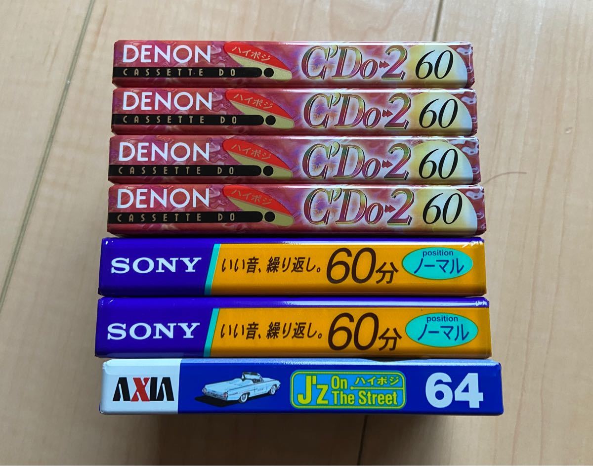 カセットテープ 7本セット ハイポジ5本 DENON SONY AXIA｜Yahoo!フリマ