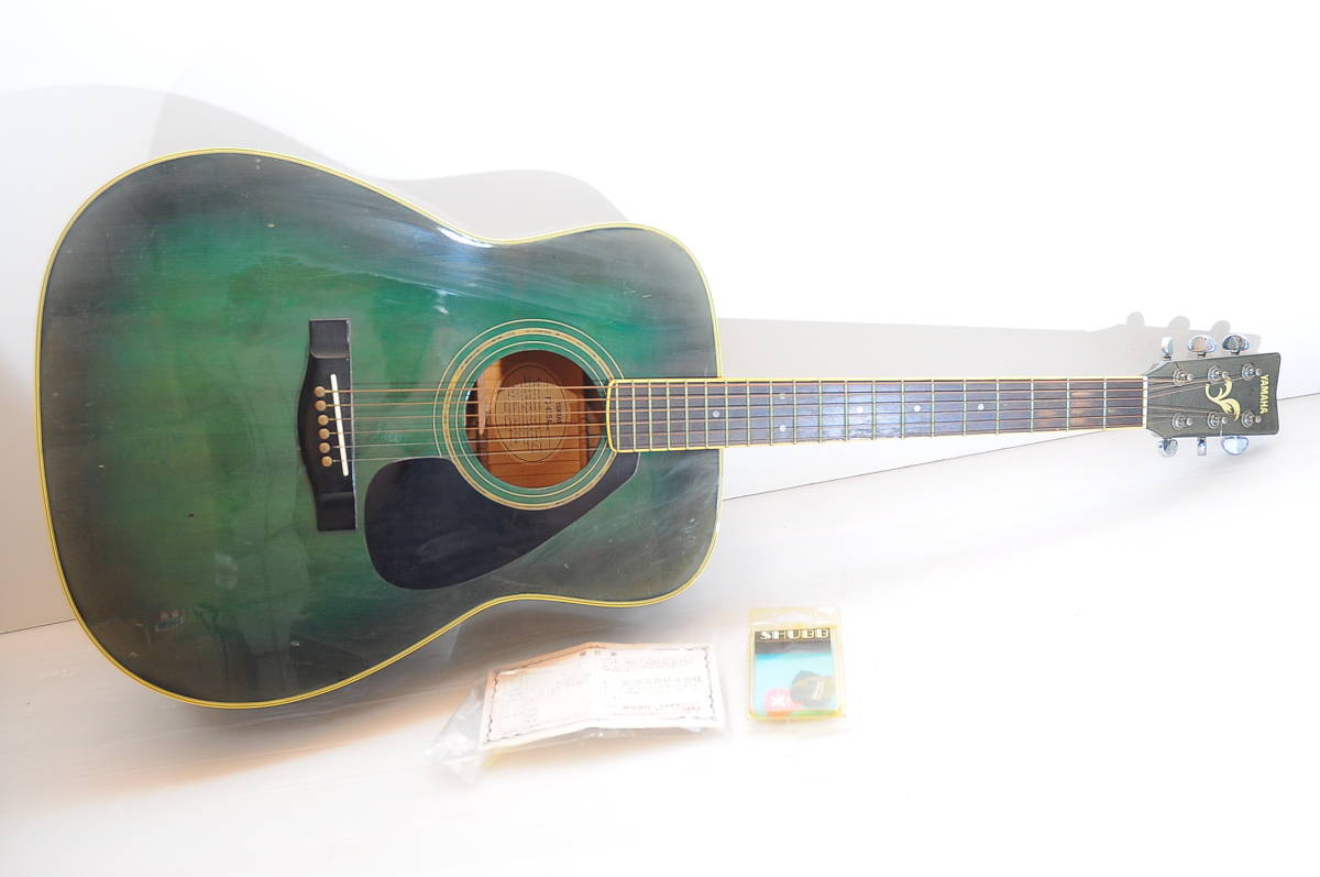 Yahoo!オークション - ヤマハ YAMAHA アコースティックギター グリーン