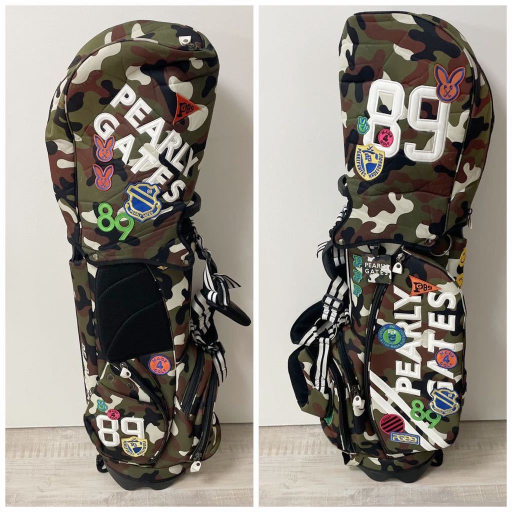 パーリーゲイツ キャディバッグ スタンド ワッペンカモ 迷彩｜Yahoo