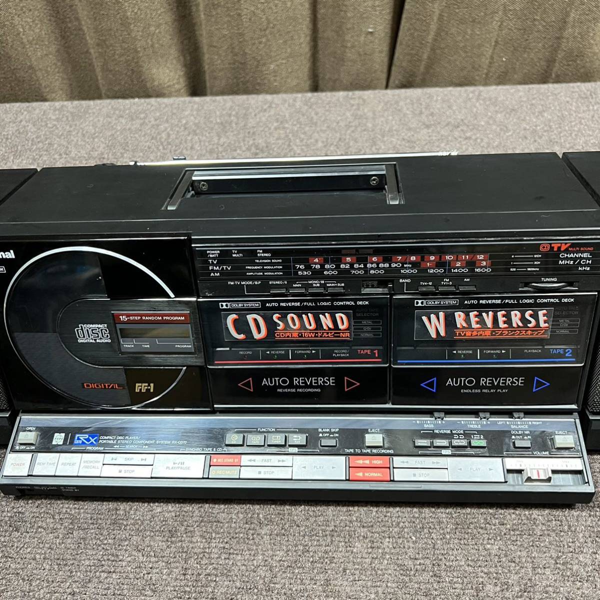 Yahoo!オークション - AO463）National ナショナル CDラジカセ RX-CD70