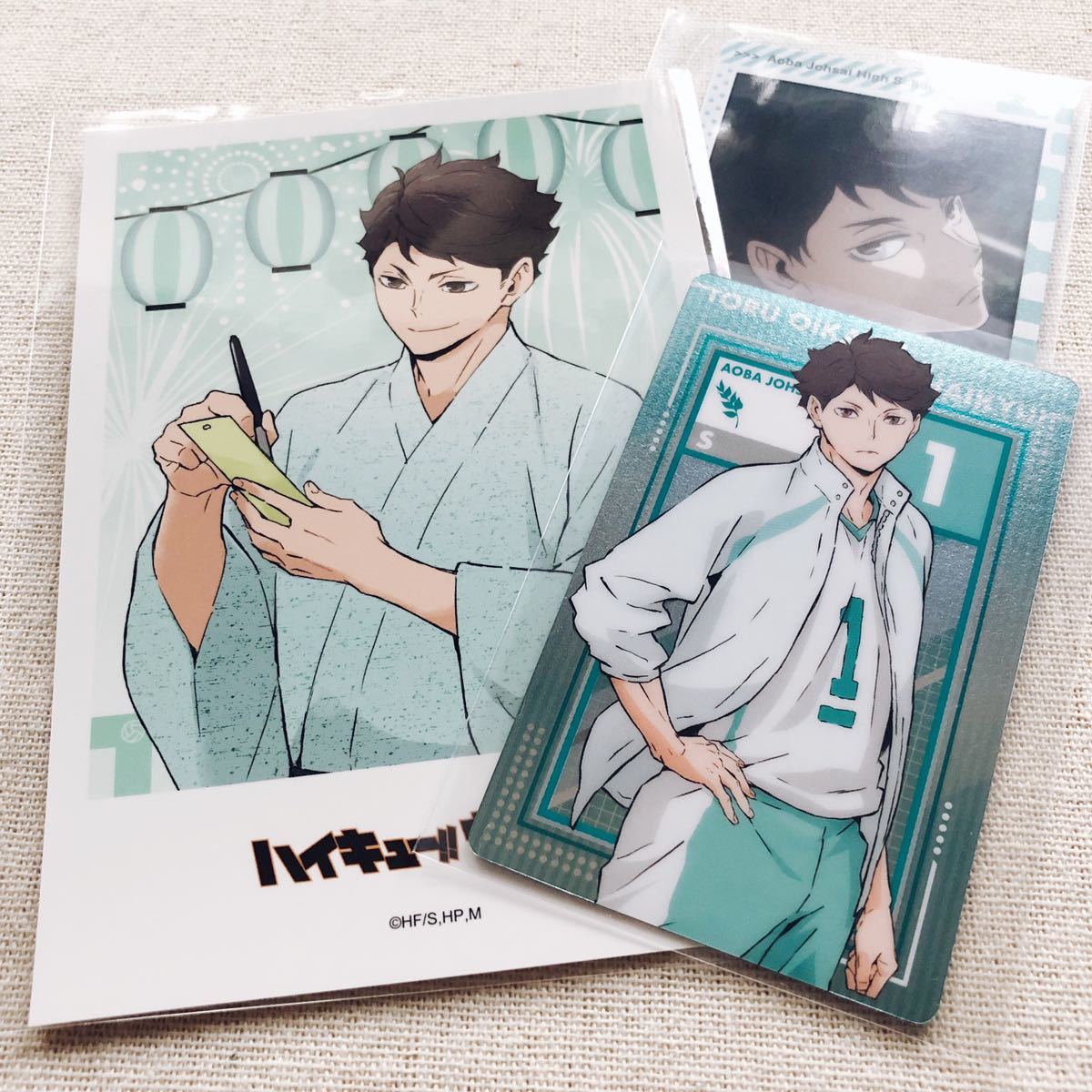 新品】 送料無料 ハイキュー 及川徹 アクリルフィギュア フォトカード