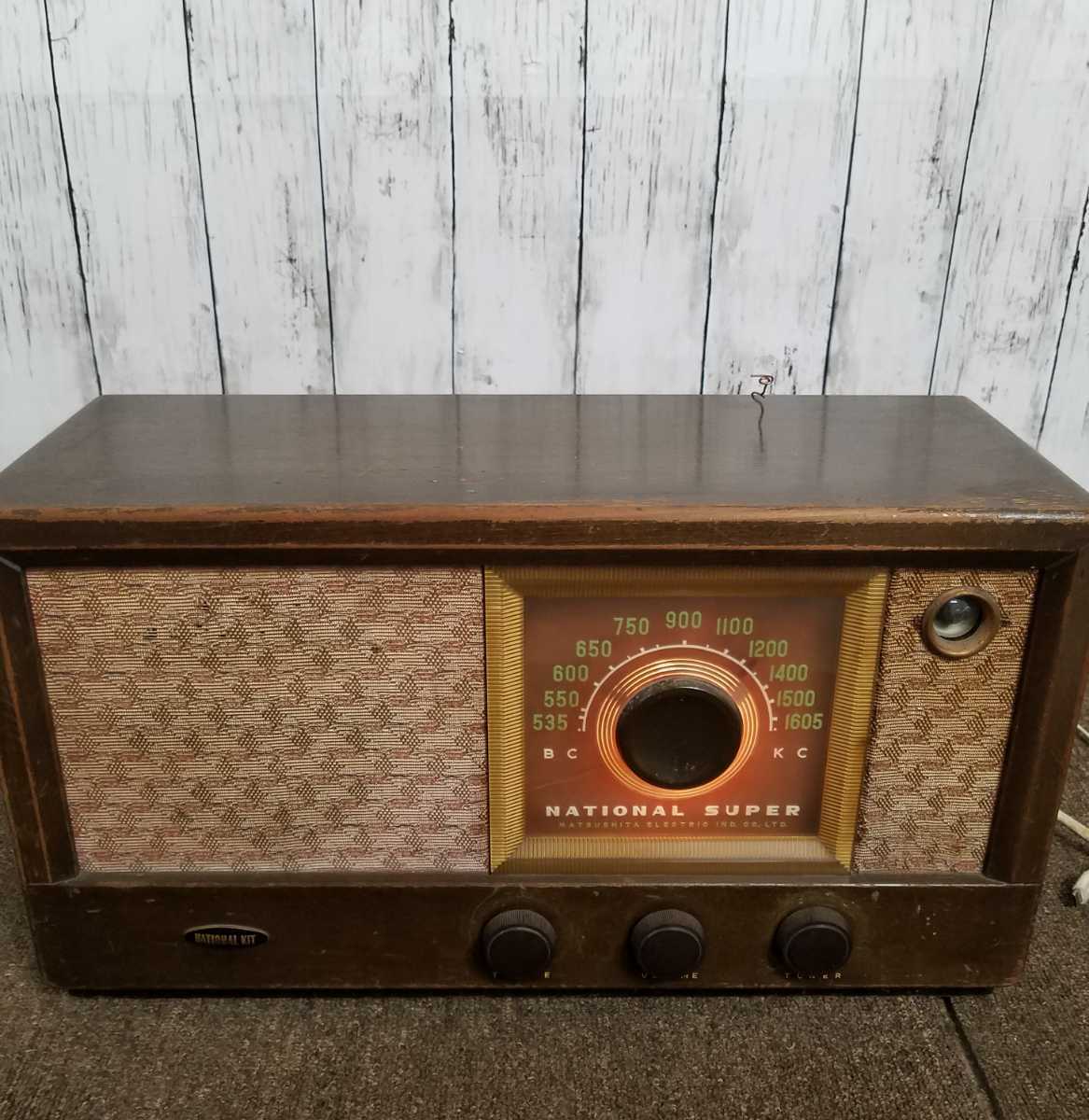 Yahoo!オークション - NATIONAL ナショナル スーパーラジオ 真空管ラジ