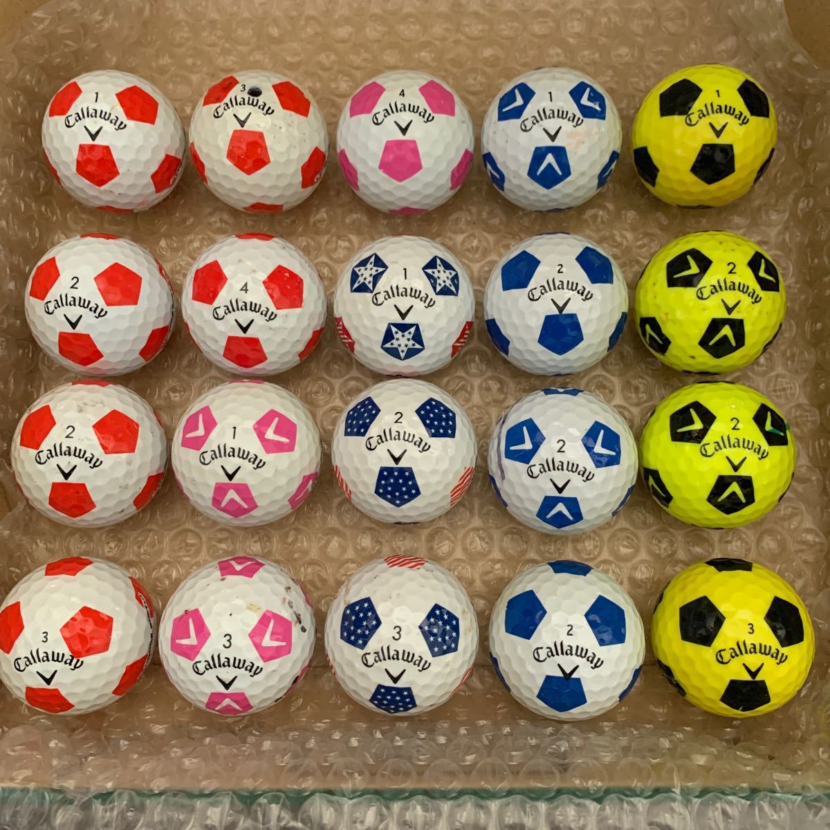 callaway golf キャロウェイ ゴルフ ロストボール サッカーボール柄