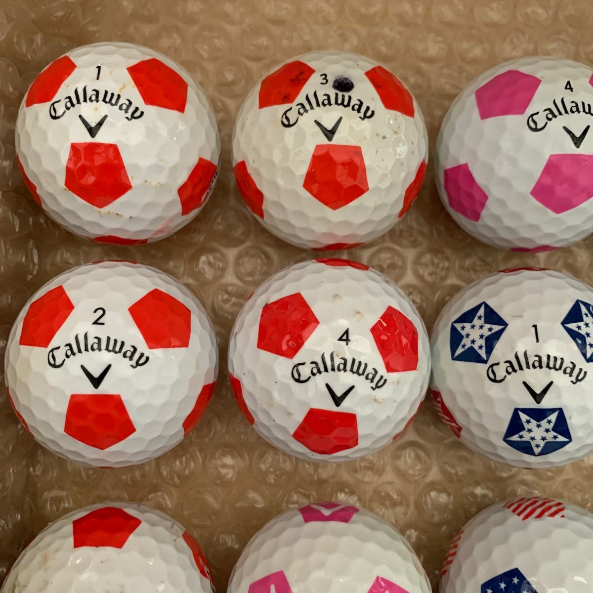 callaway golf キャロウェイ ゴルフ ロストボール サッカーボール柄