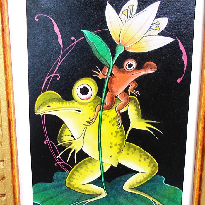 インドネシア・バリ島の絵画 カエル蛙 手描き｜Yahoo!フリマ（旧PayPay