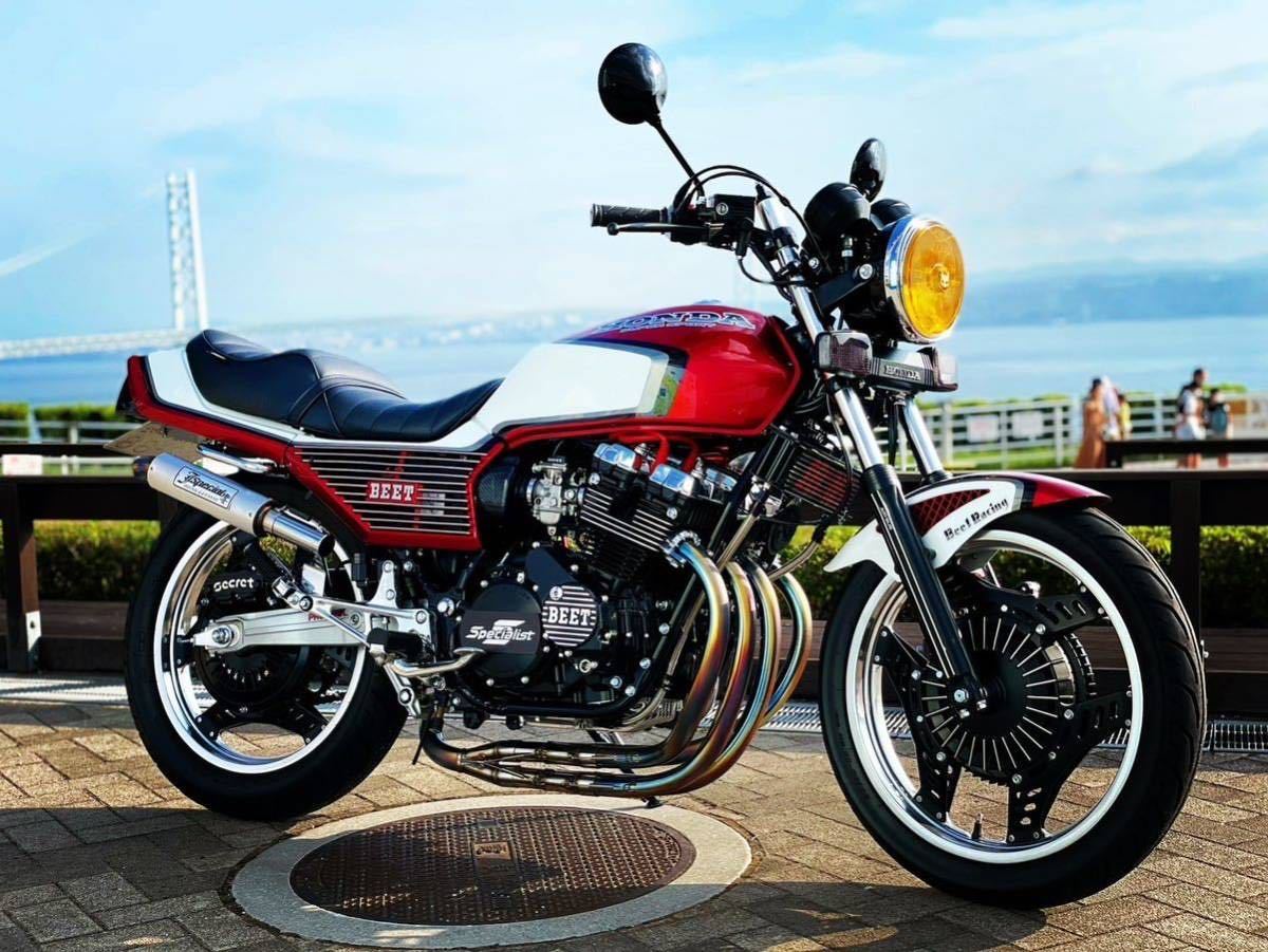 Yahoo!オークション - CBX400F用 手曲げジェイスペシャル響マフラー オ