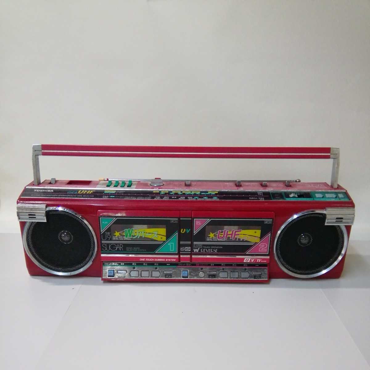 希少】TOSHIBA ダブルカセット ラジカセ RT-SW5 簡易動作確認済み 希少
