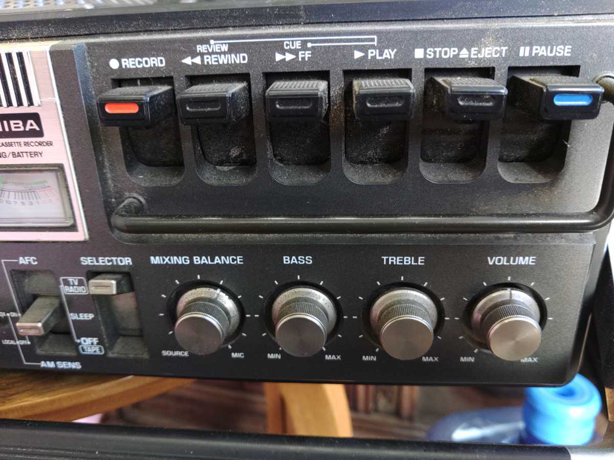 Yahoo!オークション - TOSHIBA 東芝 GT-4500 ラジカセ 白黒テレビ ラジ