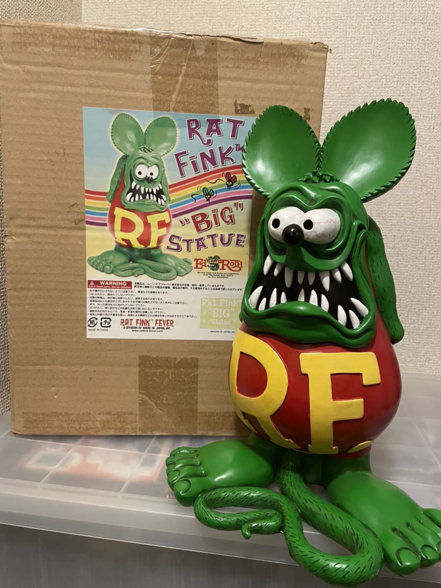 Rat Fink 30cmフィギュアと、うちわとお香 Rat Fink 30cmフィギュアと