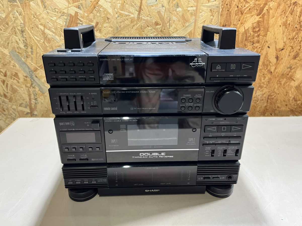 Yahoo!オークション - 昭和レトロ SHARP シャープ LIVE MINI CD-X17-B