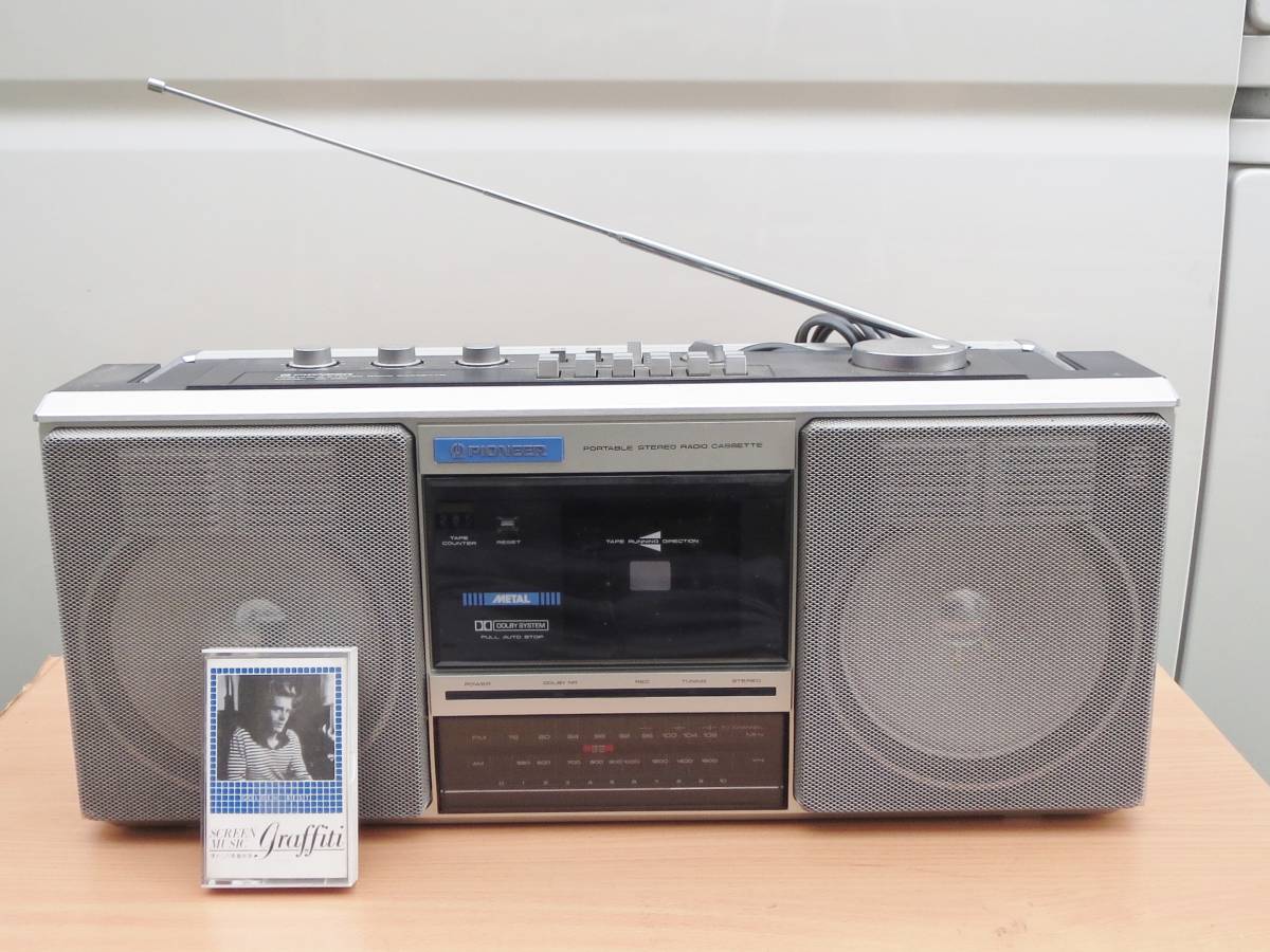 Yahoo!オークション - A 昭和 レトロ 美品 PIONEER SK-350 ラジカセ ラ