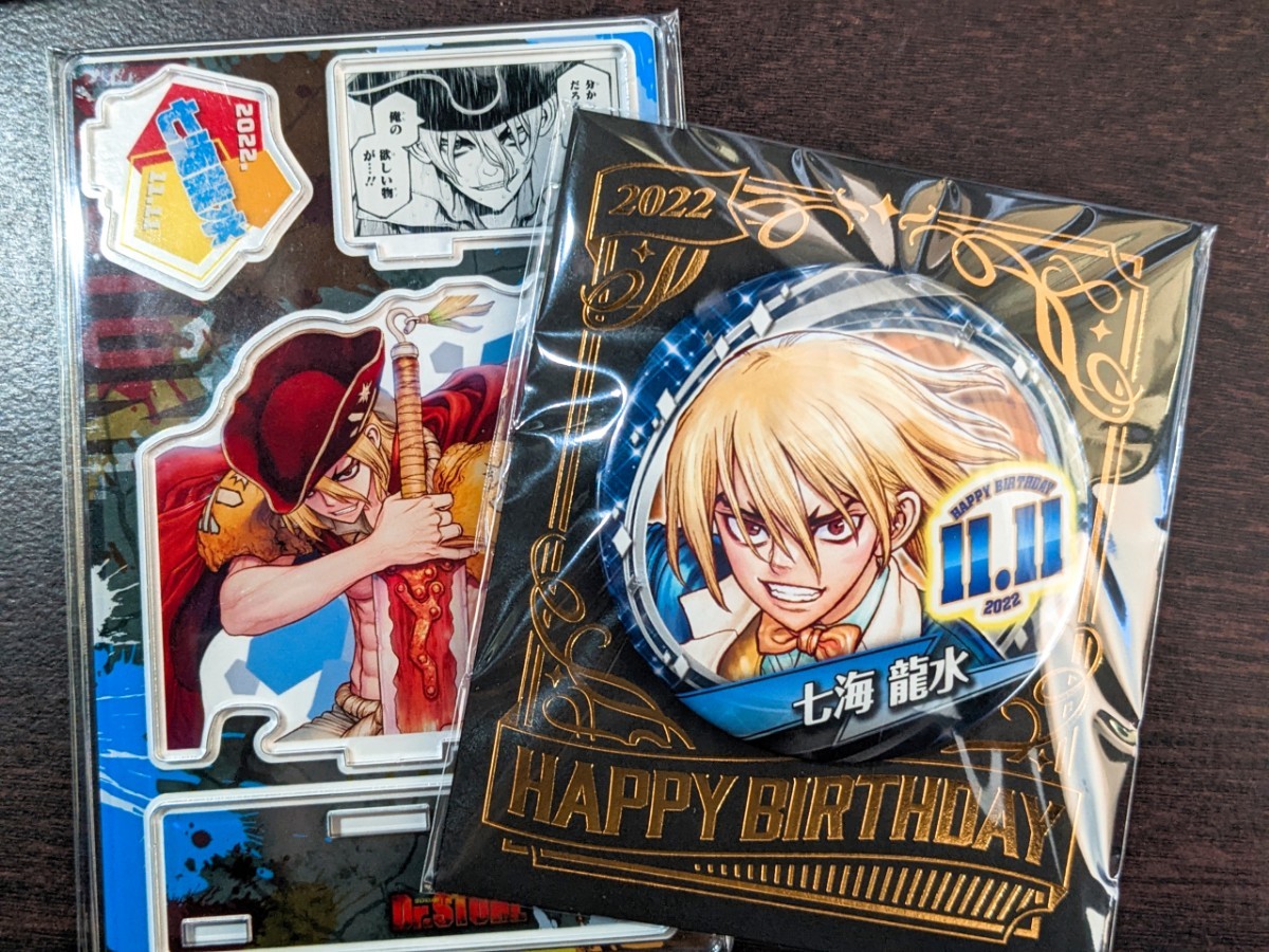 Dr STONE バースデイ 名場面 ジオラマ 缶バッジ 七海 龍水｜Yahoo