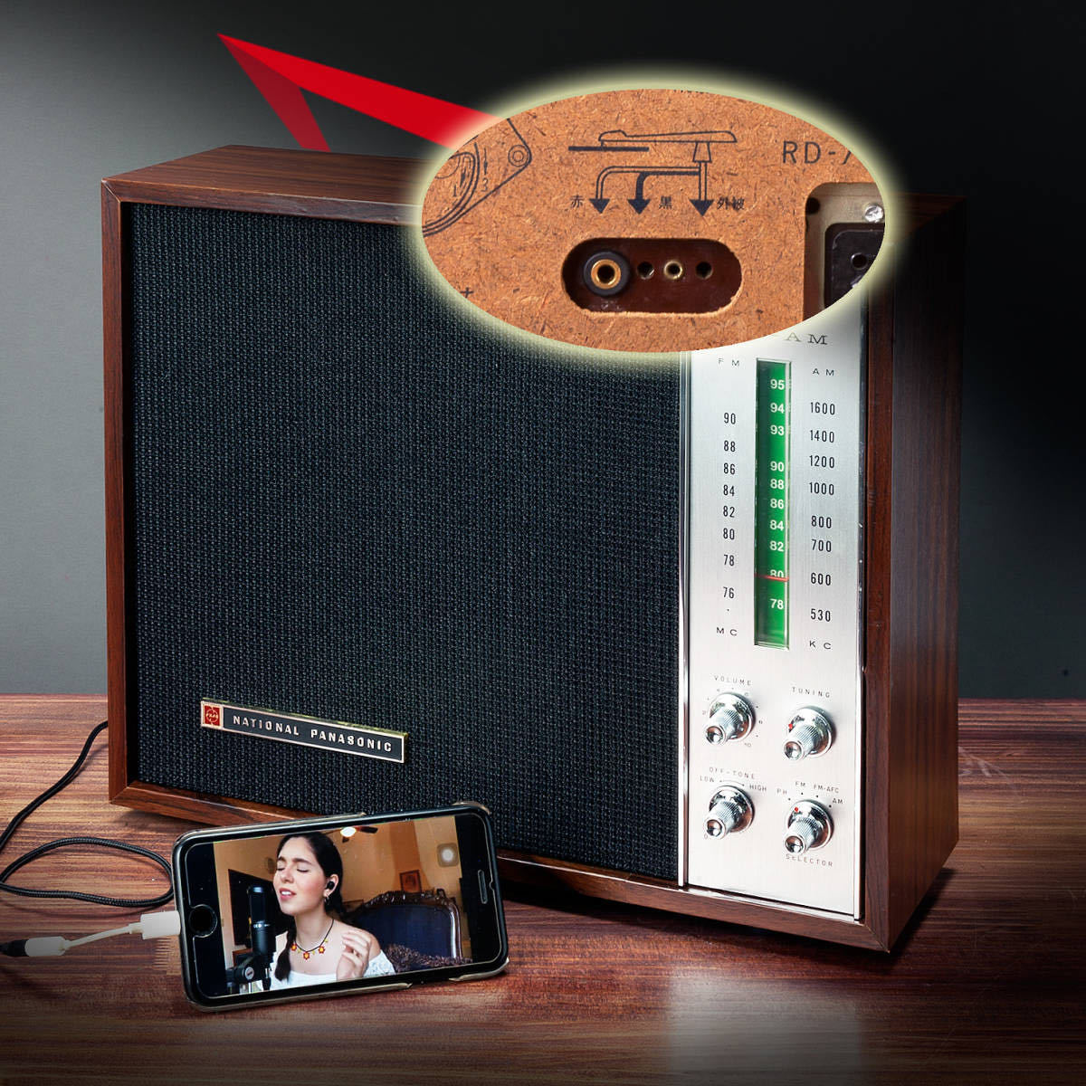 Yahoo!オークション - FMの聴ける真空管ラジオ ナショナルパナソニック