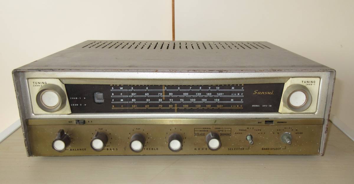 サンスイ SM-80 管球式チューナーアンプレシーバー 真空管アンプ(a47