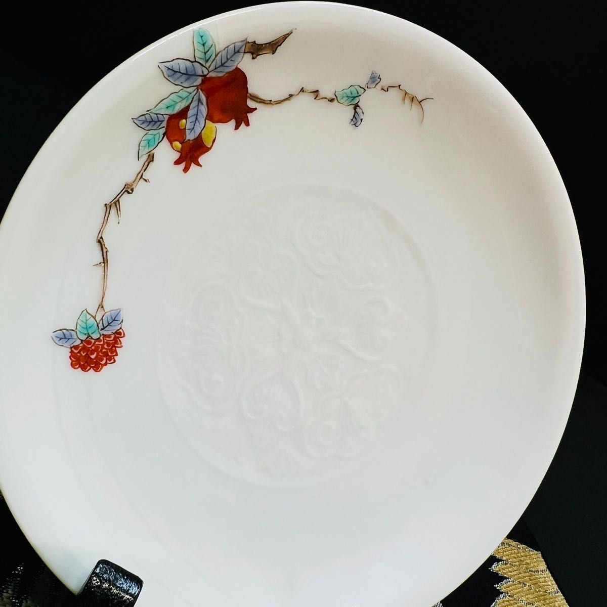 十二代 酒井田柿右衛門 錦 鳳凰丸文変形皿 最後の五客！ 渦福 角福 器