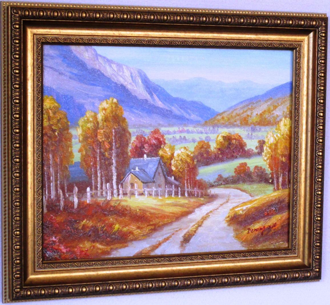 F6「妙義の里」絵画 油絵 油彩画 風景画 アート 妙義山 F6「妙義の里