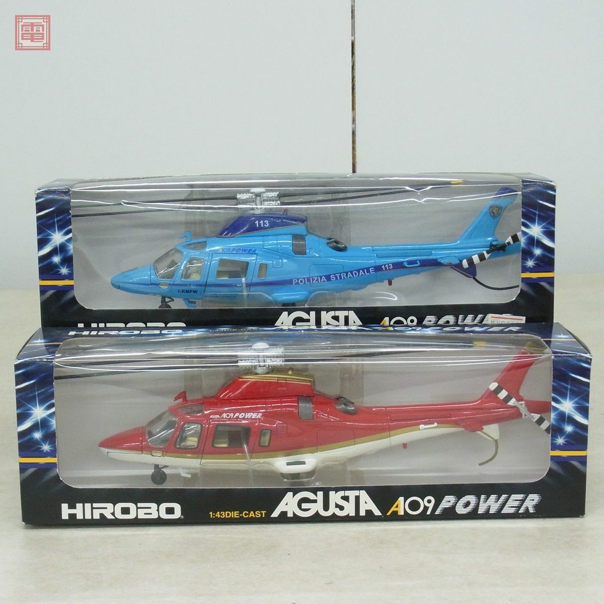 Yahoo!オークション - 未開封 ヒロボー 1/43 アグスタ A09 パワー ヘリ
