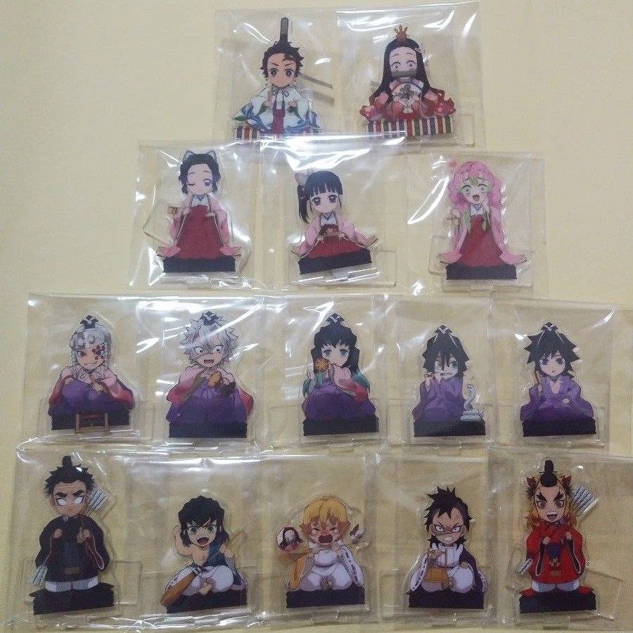 鬼滅の刃 ひな祭り アクリルスタンド全15種類 コンプリート ufotable