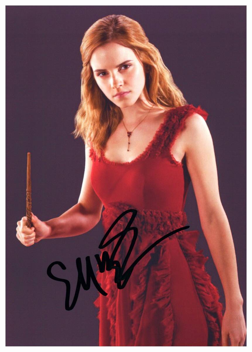 Yahoo!オークション - エマ・ワトソン 直筆サイン入り写真 ハリーポッ