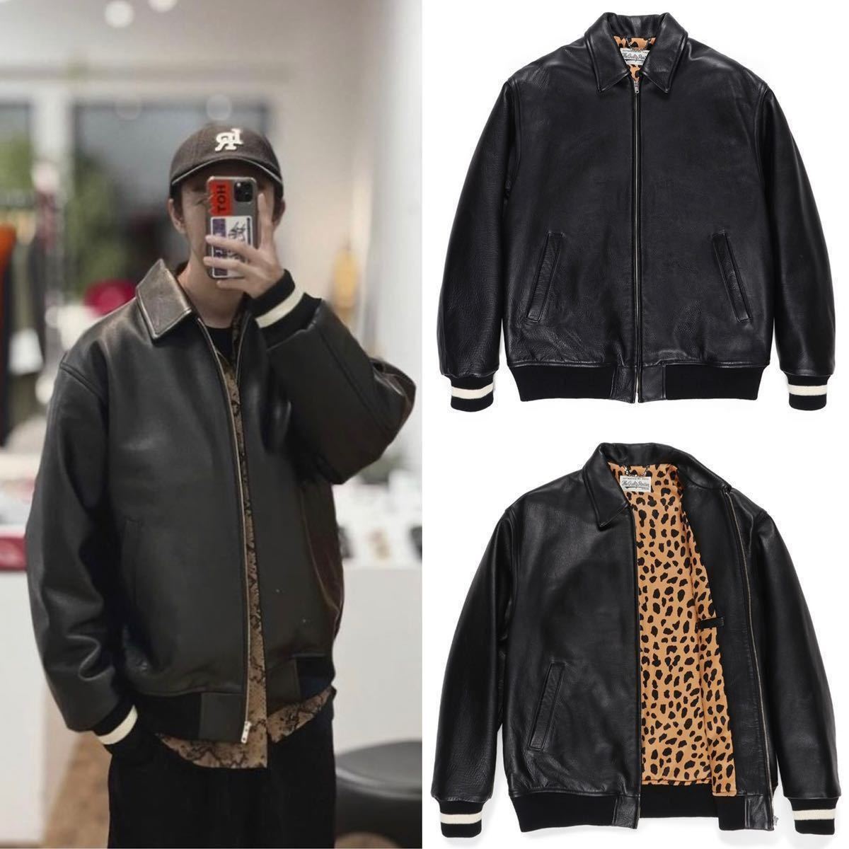 Yahoo!オークション - 新品 即完売 21AW WACKO MARIA LEATHER VARSITY