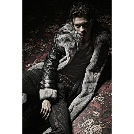 TORNADOMART マキシレザーコンビファーコート M 定価198 000円