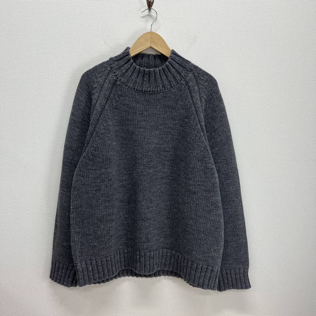 TENDERLOIN テンダーロイン モックネックセーター グレーMサイズ