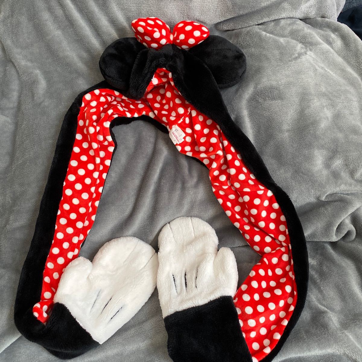 ディズニー ミニー 手袋付きマフラーファンキャップ｜Yahoo!フリマ（旧