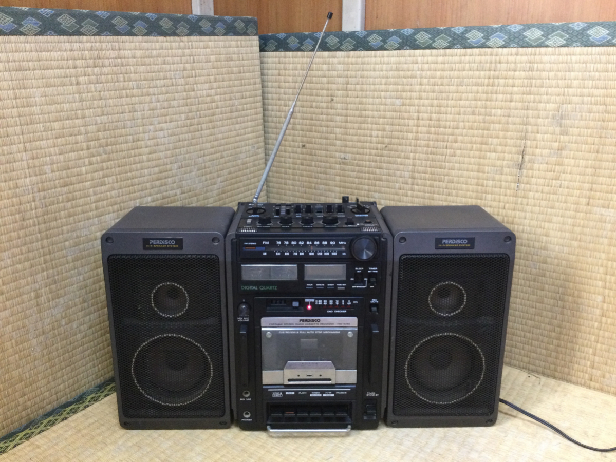☆当時物 HITACHI 日立 TRK-9050 ラジカセ PERDISCO パディスコ