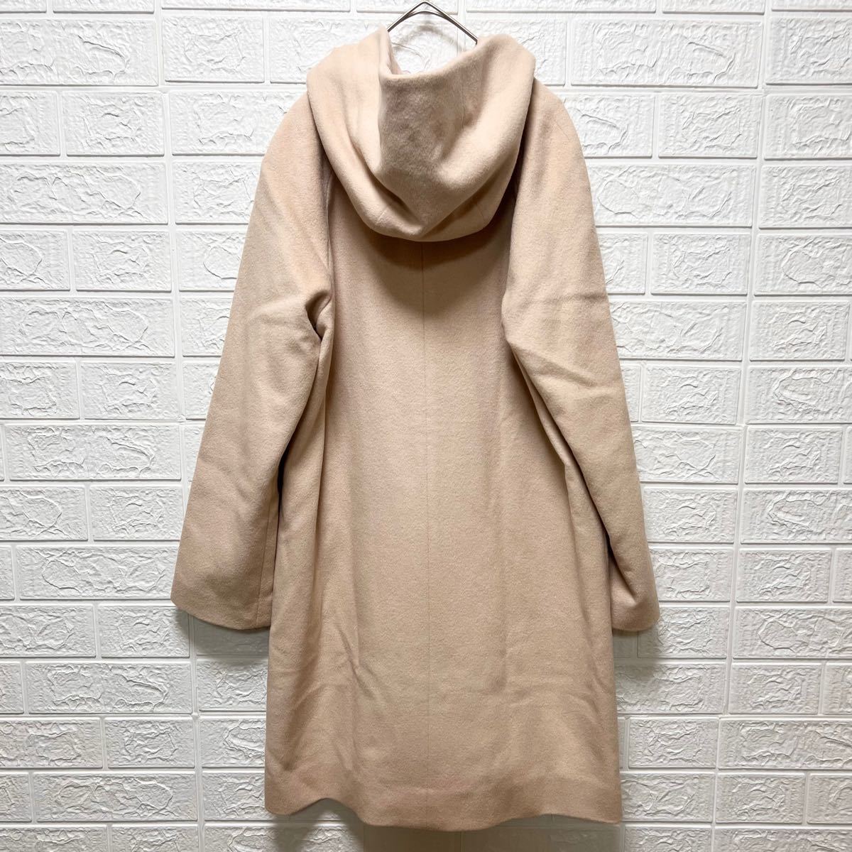 IENA イエナ ロングコート フーディー フード付き アウター ベージュ S