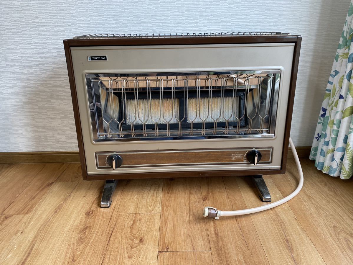 Yahoo!オークション - Rinnai ガスストーブ 昭和レトロ 都市ガス リン