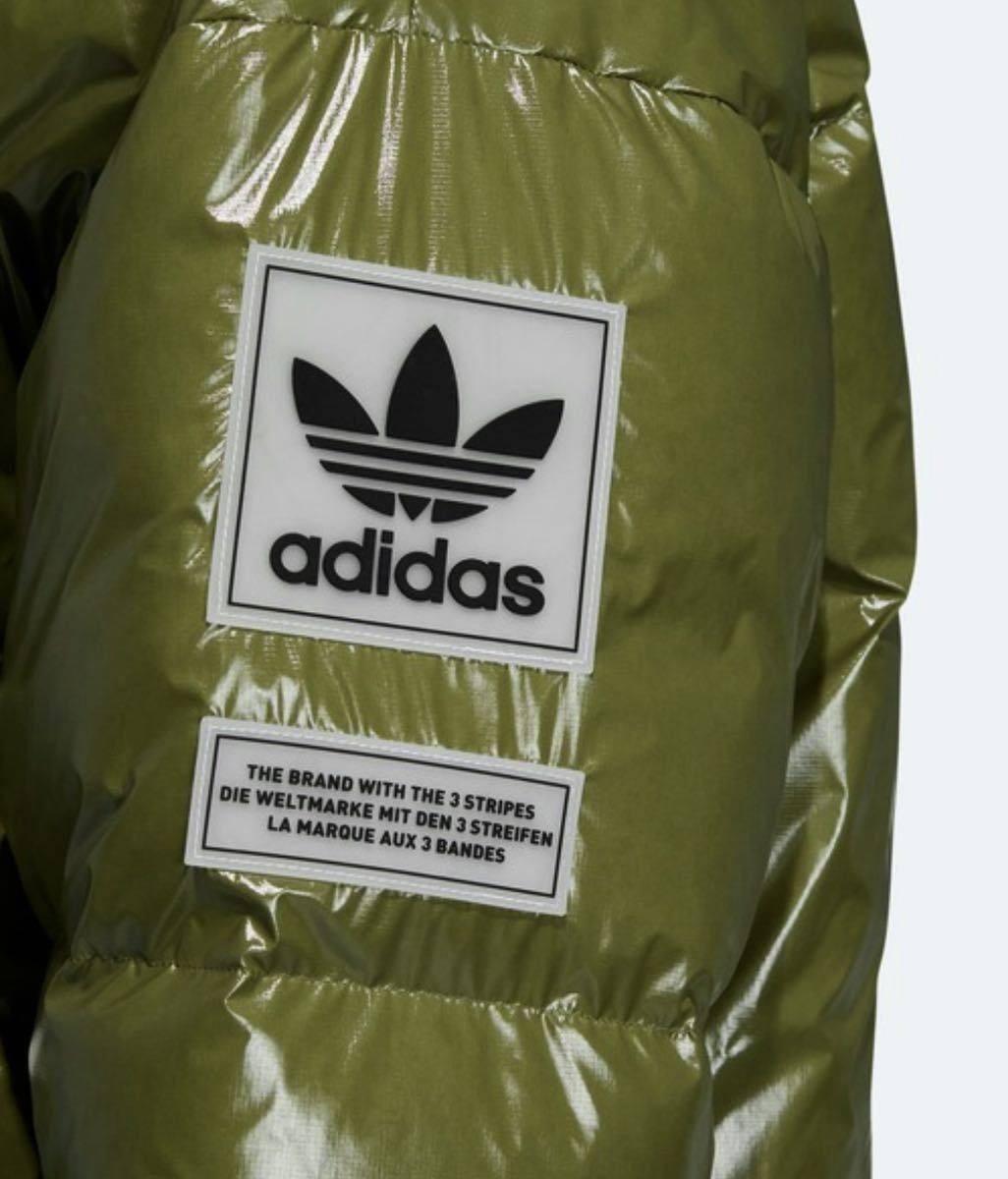 送料込 新品Oサイズ アディダス トレフォイル ダウンジャケット