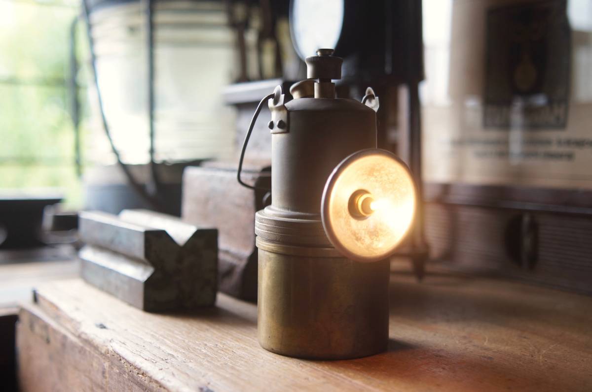 Yahoo!オークション - 古い真鍮 カーバイトランプ 富士灯器 アセチレン