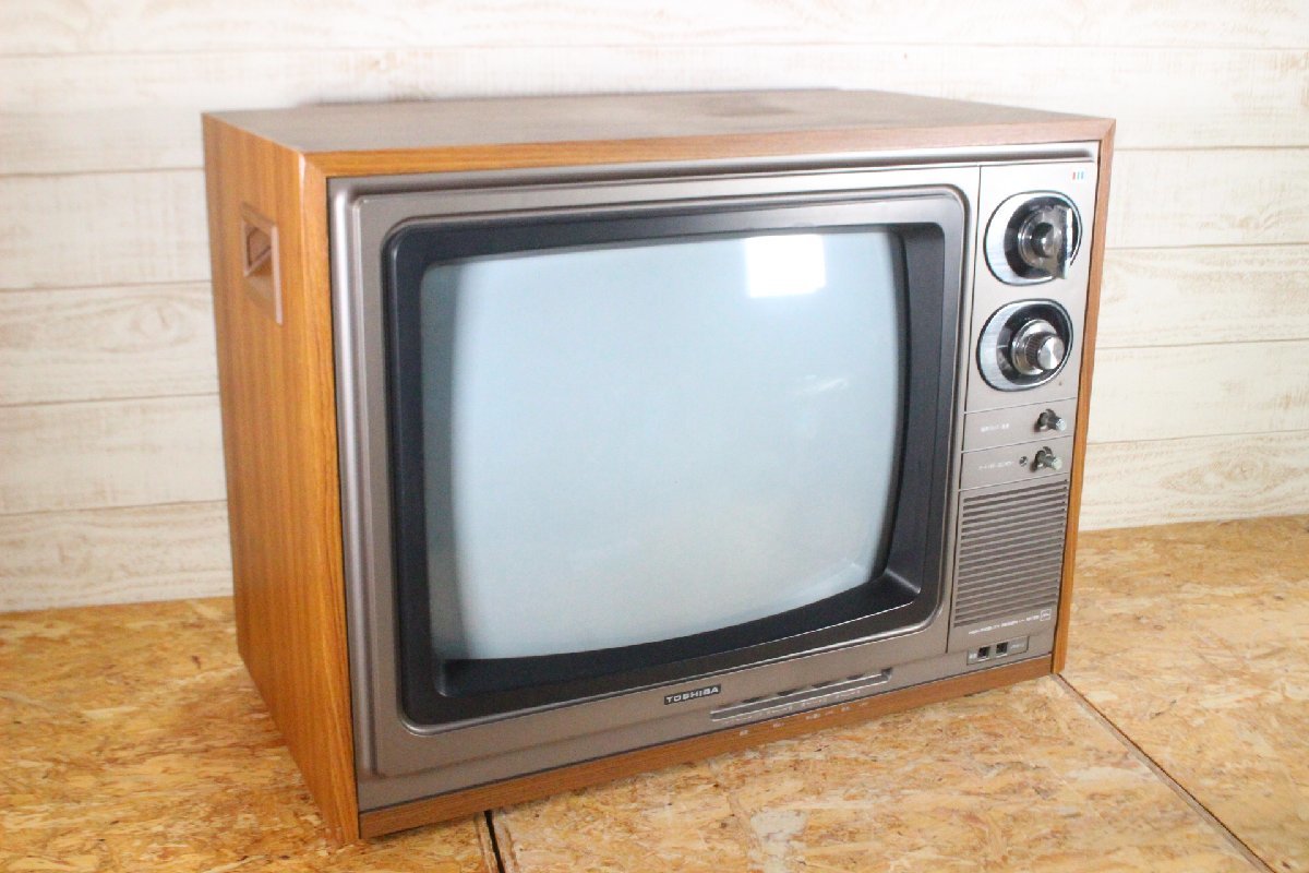 Yahoo!オークション - KA-083【東芝】カラーテレビ/昭和レトロ/ブラウ