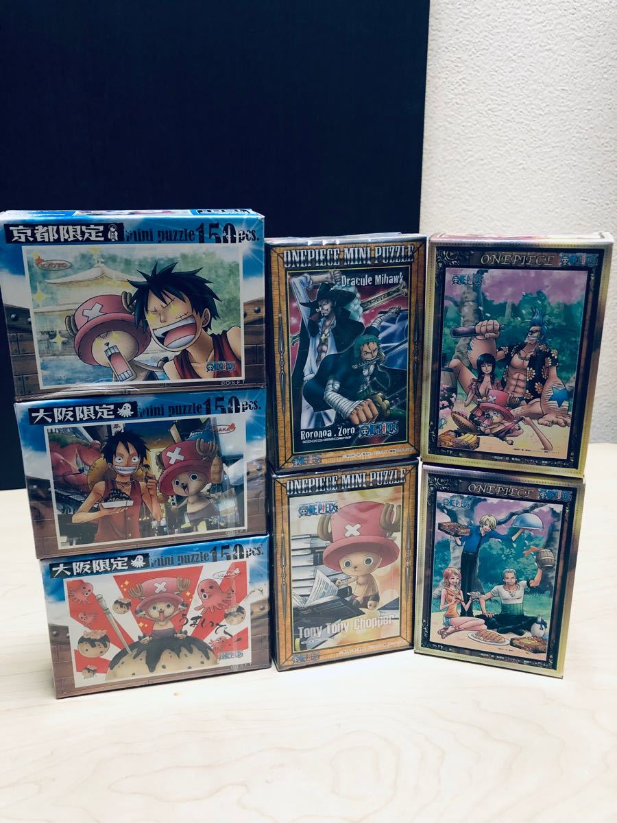 ワンピース 大阪限定 京都限定 廃番 お花見 ミニパズル 7個セット