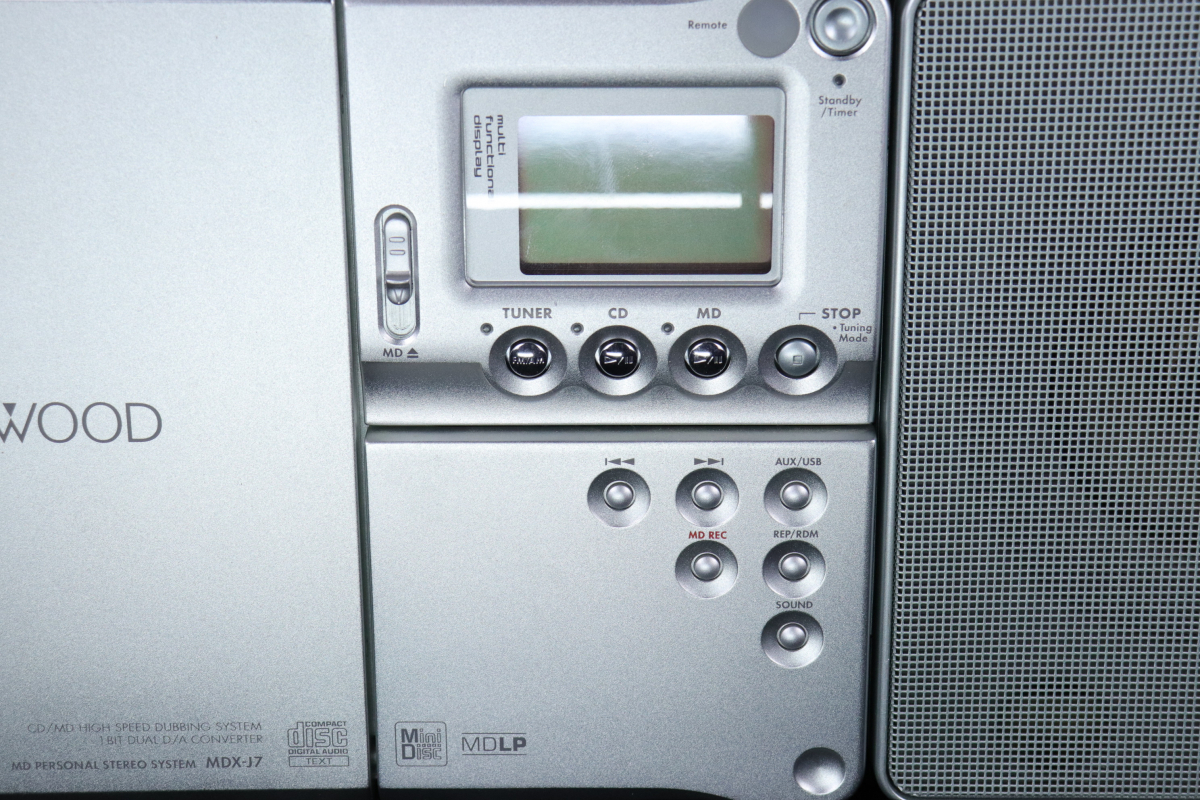 Yahoo!オークション - KENWOOD MDX-J7 ケンウッド CD / MD コンポ シル