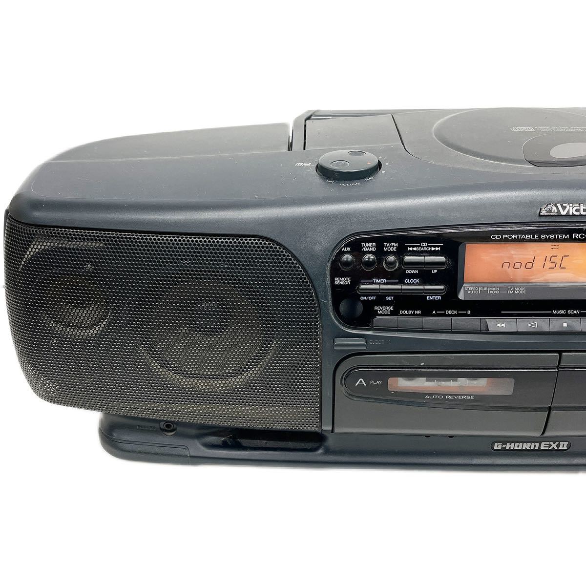 Yahoo!オークション - 動作品 Victor ビクター ダブルラジカセデッキ R