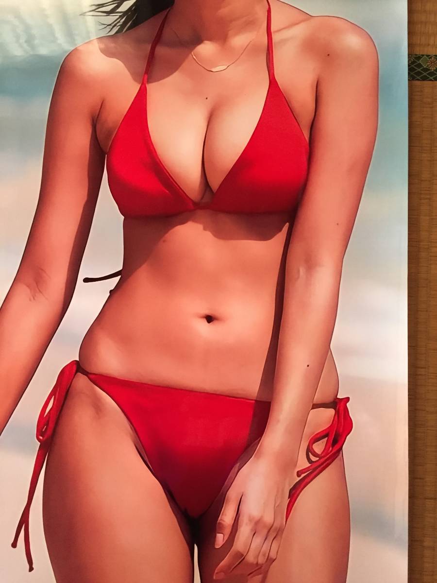 Yahoo!オークション - 佐野ひなこ 等身大ポスター 赤いビキニ姿で挑発