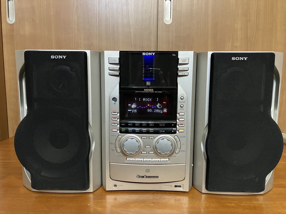 Yahoo!オークション - 古ジャンク 元箱あり SONY DHC-MD555 CDMDコンポ