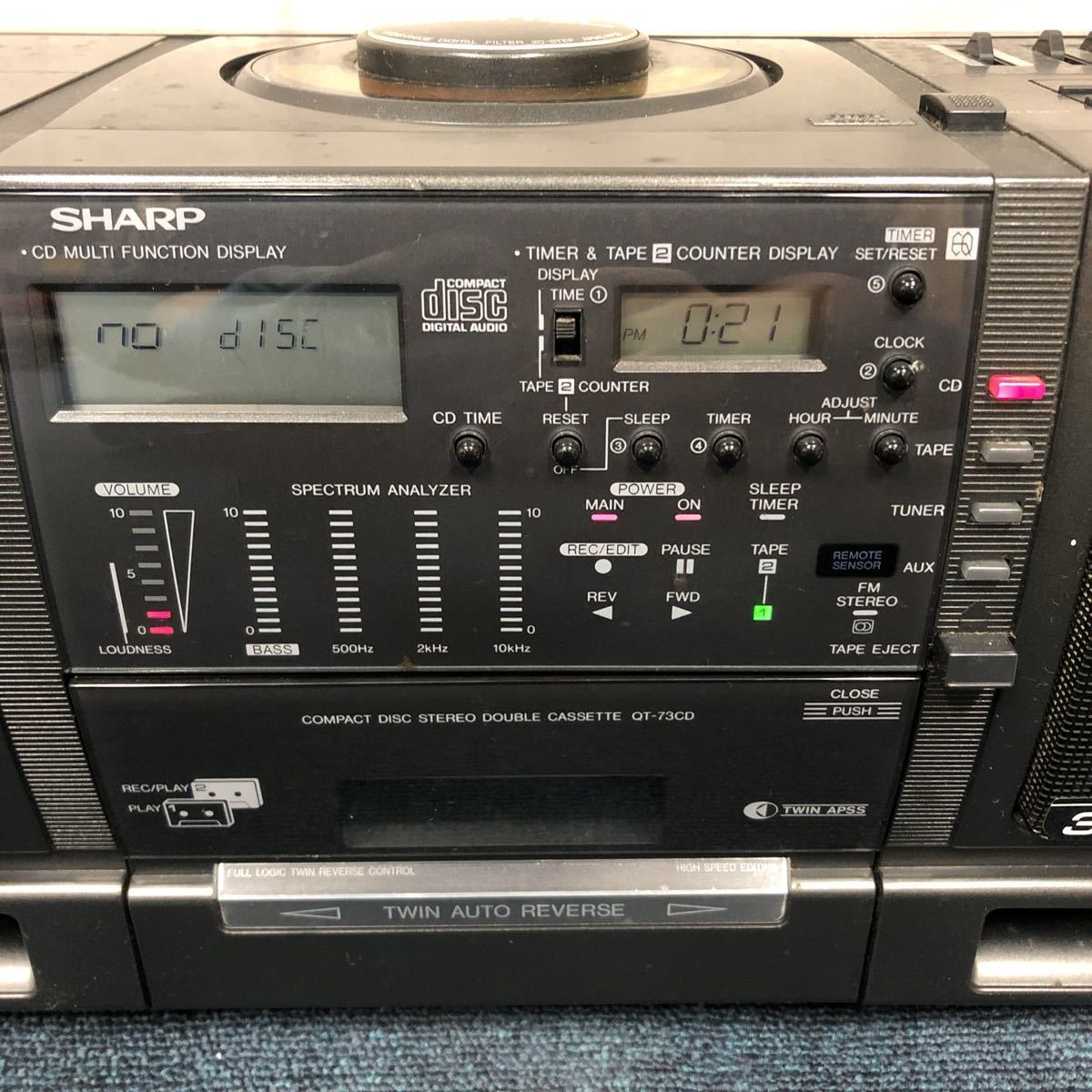 Yahoo!オークション - [な EC]SHARP QT-73CD-GY コンパクトディスク ス