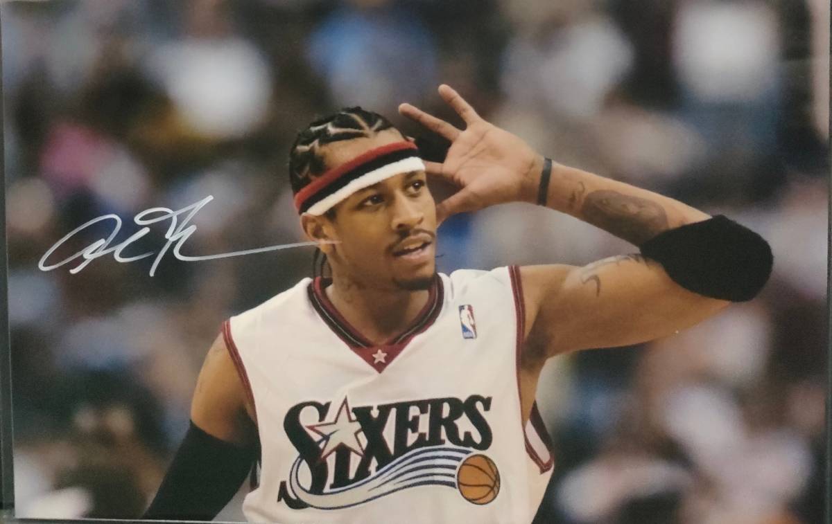 Yahoo!オークション - アレン・アイバーソン 直筆サインフォト/写真 N