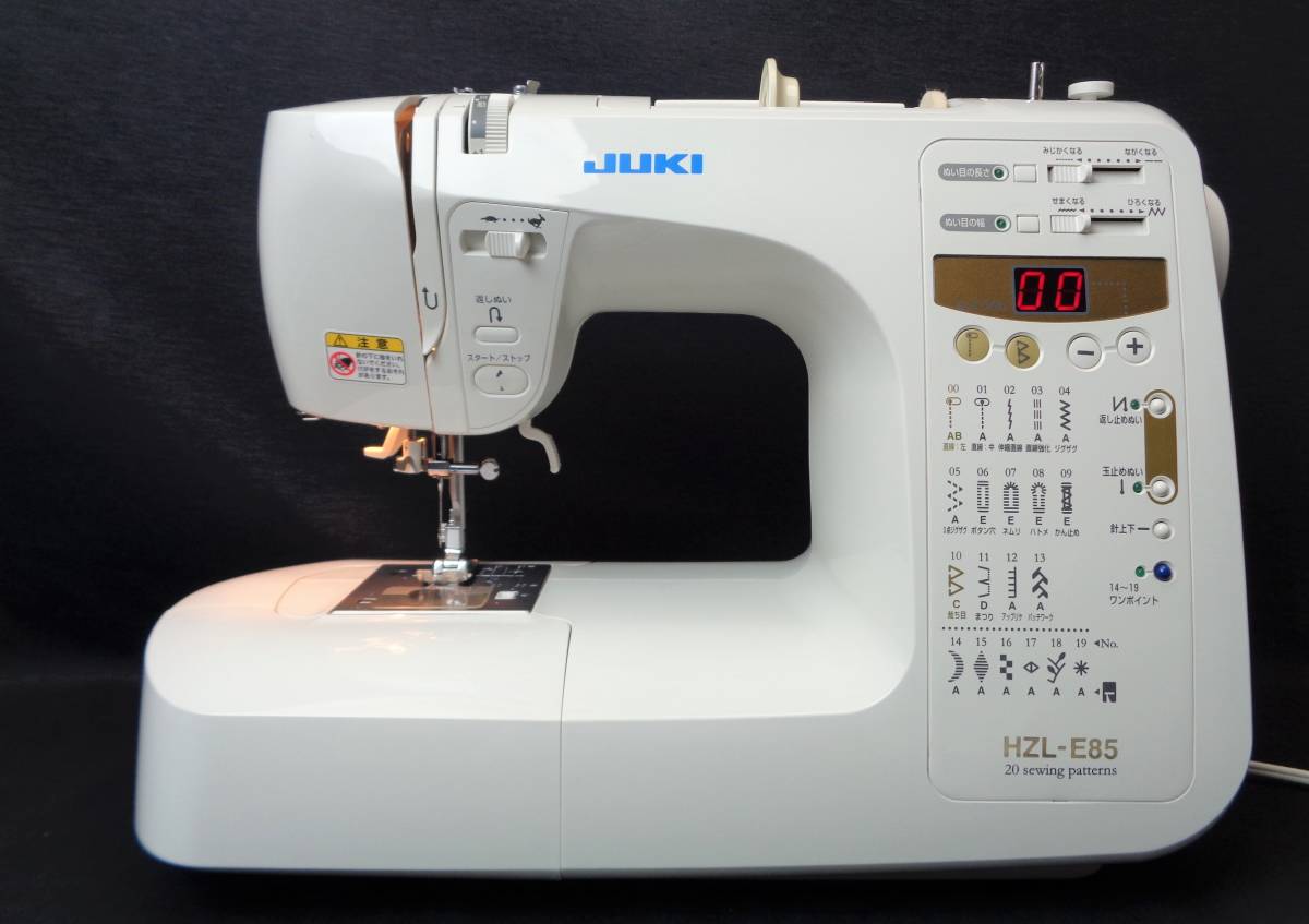 Yahoo!オークション - 家庭用ミシン JUKI ジューキ HZL-E85 シンプルデ