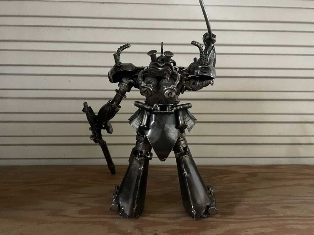 が*ん様 メタルアート 鉄屑アート スクラップアート グフカスタム風