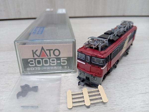 Yahoo!オークション - Nゲージ KATO 3009-5 ED75 JR貨物色（赤/黒）