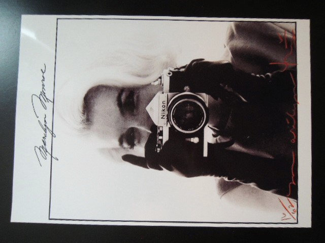 A4 額付き ポスター マリリンモンロー Marilyn Monroe サイン 写真