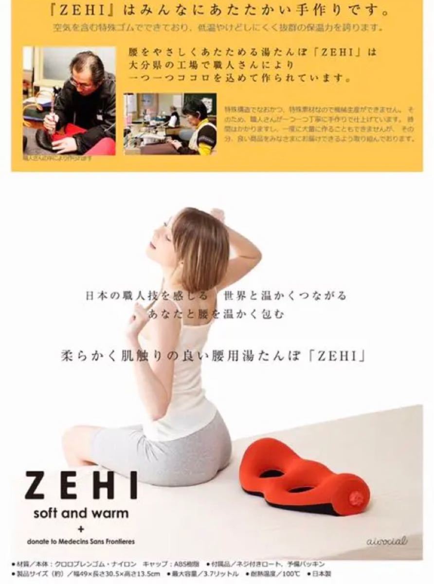 ZEHI ゼヒ 腰用湯たんぽ K0222D｜Yahoo!フリマ（旧PayPayフリマ）